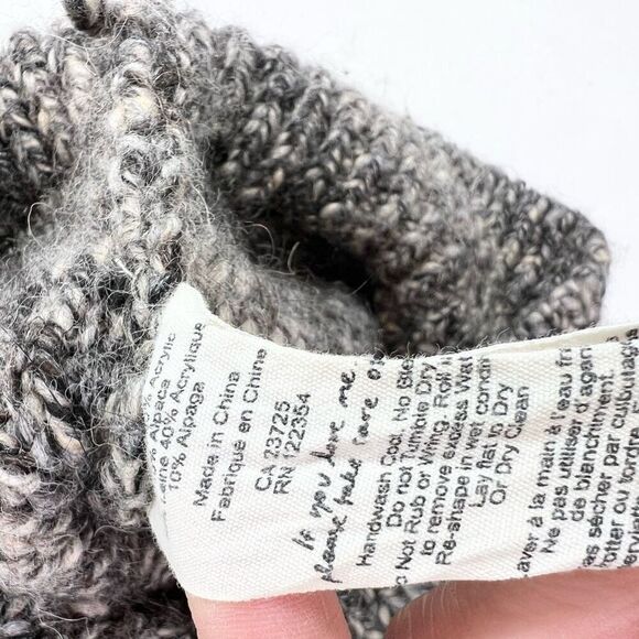 Wilfred Free Sweater Womens Large Gray Alpaca Wool Blend Full Zip Shawl Collar - Picture 8 of 10